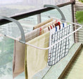 Cyrox Stainless Steel and Plastic Laundry Cloth Dryer Stand Easy Install Folding Clothes Towels Hanging On The Door Window Cloth