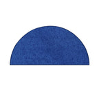 Pet Friendly Solid Color Area Rugs Neon Blue - 20'' x 40'' Half Round, Indoor, Stain Resistant, Perfect for Living Room, Bedroom