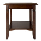 Winsome Wood Nolan Occasional Table, Cappuccino 20.00 x 20.00 x 21.97 Inches