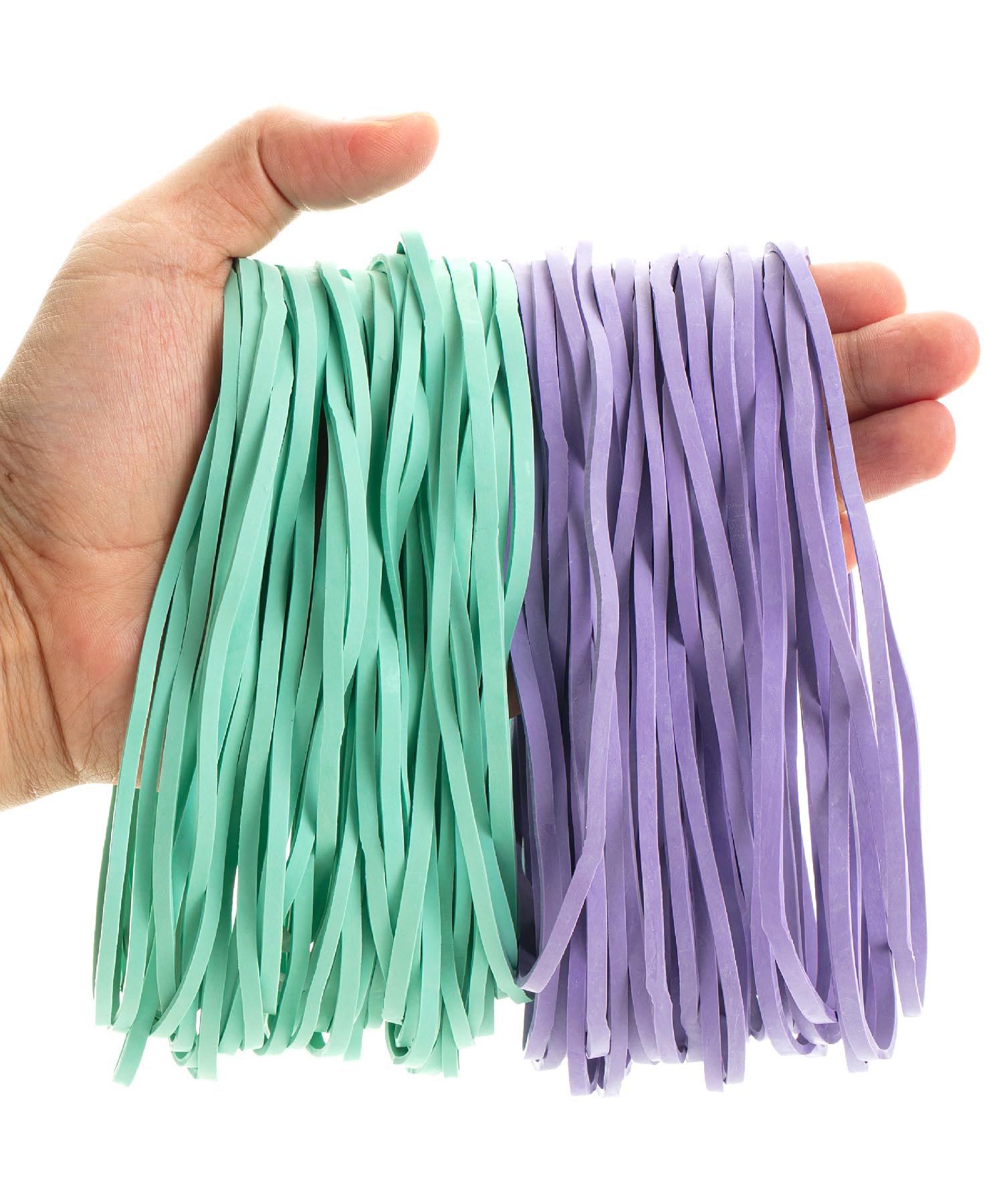 Mr. Pen- Large Rubber Bands, 110 Pack, Purple And Green, Big Rubber Bands, Extra Large Rubber Bands, Purple Rubber Bands Large,