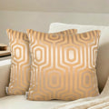 Home The Best Is For You Self Design Cotton Jacquard Decorative Cushion Cover Set Of 2 Ideal For Sofas, Chairs, Cars & Hotels (