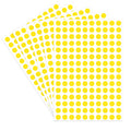 Starboling Dot Stickers,3/8 Inch Yellow Circle Stickers,3000Pcs Self-Adhesive Writable Color Coding Labels,Round Labeling Sticke