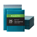 Quality Park Bubble Mailers, 8.25 X 11 Shipping Envelopes, Water Resistant Blue Poly Padded Envelopes, Redi-Strip Peel Off Closu