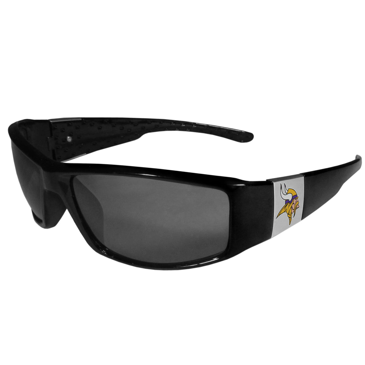 Nfl Siskiyou Sports Fan Shop Minnesota Vikings Chrome Wrap Sunglasses One Size Black