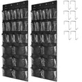 Tidymaster 2 Pack Extra Large Hanging Over Door Shoe Organizers,Closet Shoe Organizer Shoe Rack Organizer Shoe Storage,12+6 Cryt