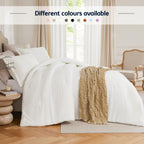 Quataly California King Comforter Set White,3Pcs Soft Lightweight Breathable Bedding Comforter Sets For All Season, Cal King(104