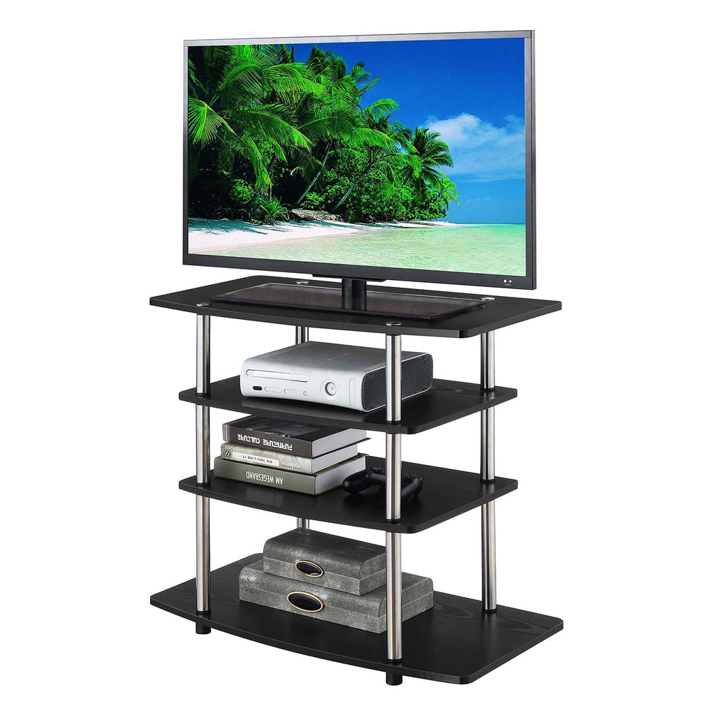 Convenience Concepts Designs2Go No Tools Highboy TV Stand, Black