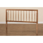 Baxton Studio Valin Modern and Contemporary Ash Walnut Finished Wood Full Size Headboard