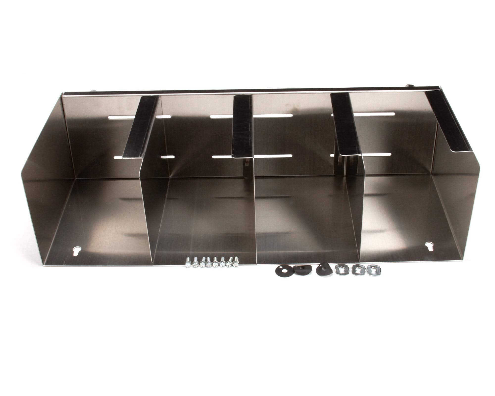 DISPENSE-RITE CTLD-19 Four Section Stainless Steel Cup and Lid Organizer