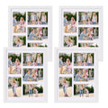 PHAREGE 5 Openings 4x6 Picture Frame Collage White 4 Pack, 11x14 Poster Frame set of 4, Display Family Wedding Photos Horizontal