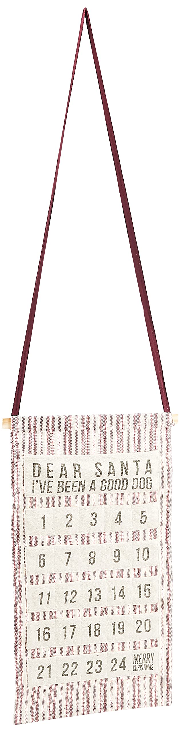 Primitives by Kathy 24534 Rustic-Inspired Fabric Advent Calendar, Good Dog