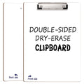 Scribbledo Dry Erase Clipboard Durable Double-Sided 9'X12' White Board Clipboard With Low Profile Clip White Clipboard For Sch