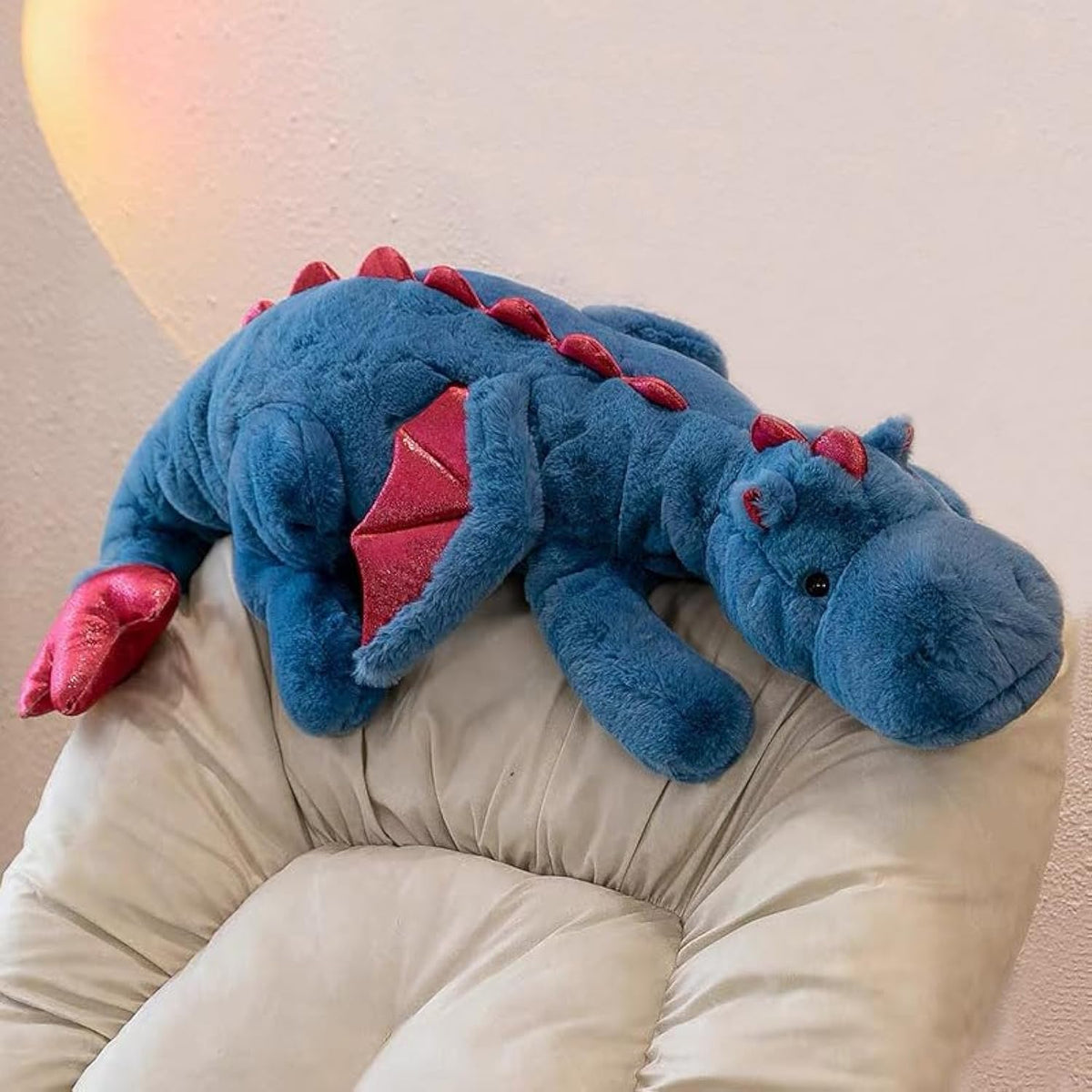 Ifx24 Dragon Stuffed Animal, Blue Green Pink White Dragon Plush For Kids, Small Medium And Large Size Plush Dragon Available