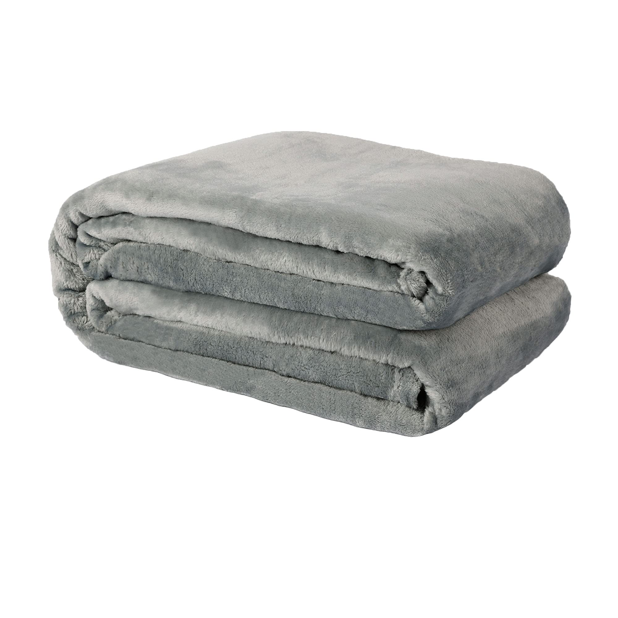 Nanpiper Fleece Blankets, Super Soft Flannel King Size Blanket For Bed, Luxury Cozy Microfiber Plush Fuzzy Blanket,Grey