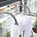 KRISHNPRIYA Foldable Balcony Clothes Drying Rack | Hanging Laundry Drying Rack for Balcony Railing | Space Saving Indoor & Outdo