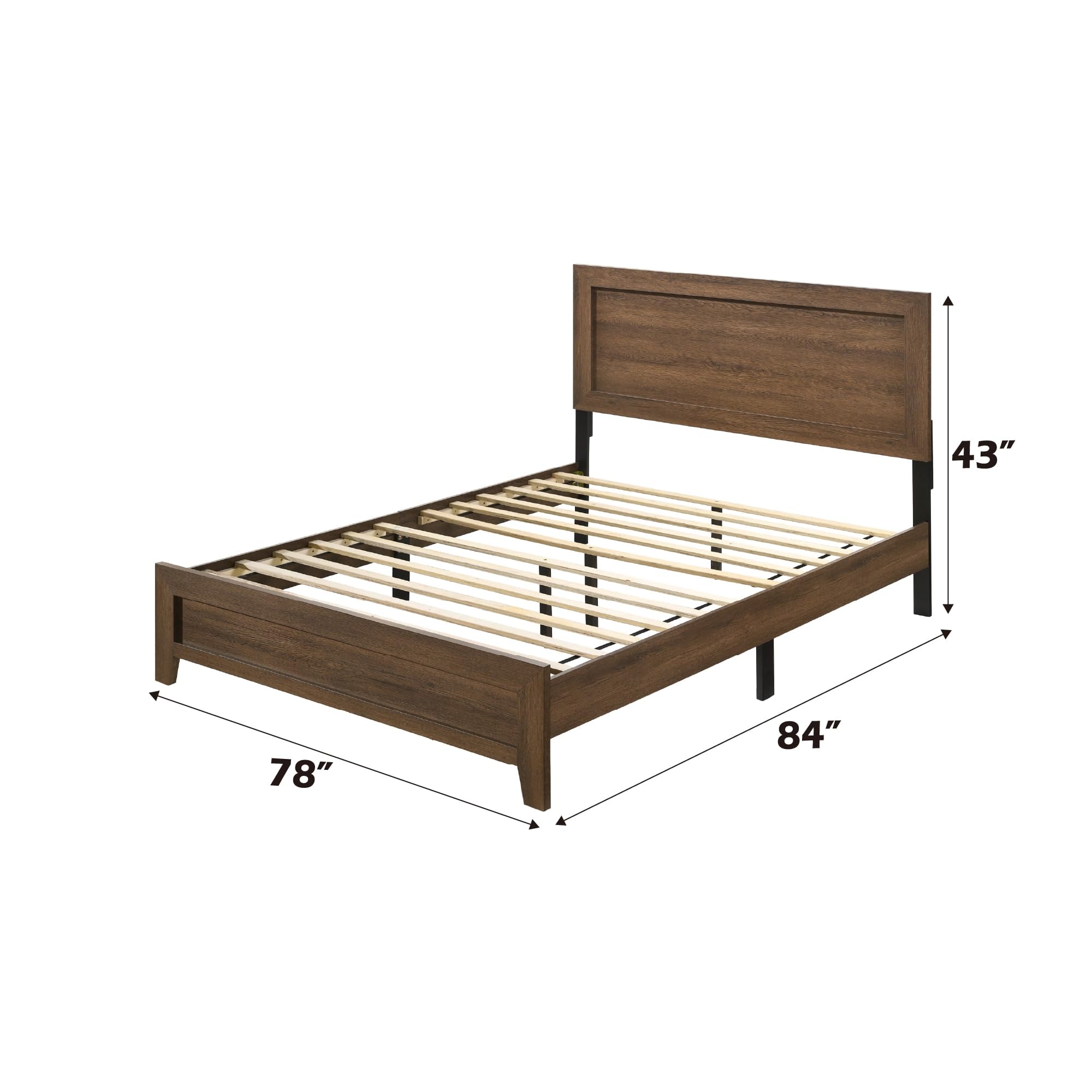 Acme Furniture Miquell Eastern King Bed In Oak