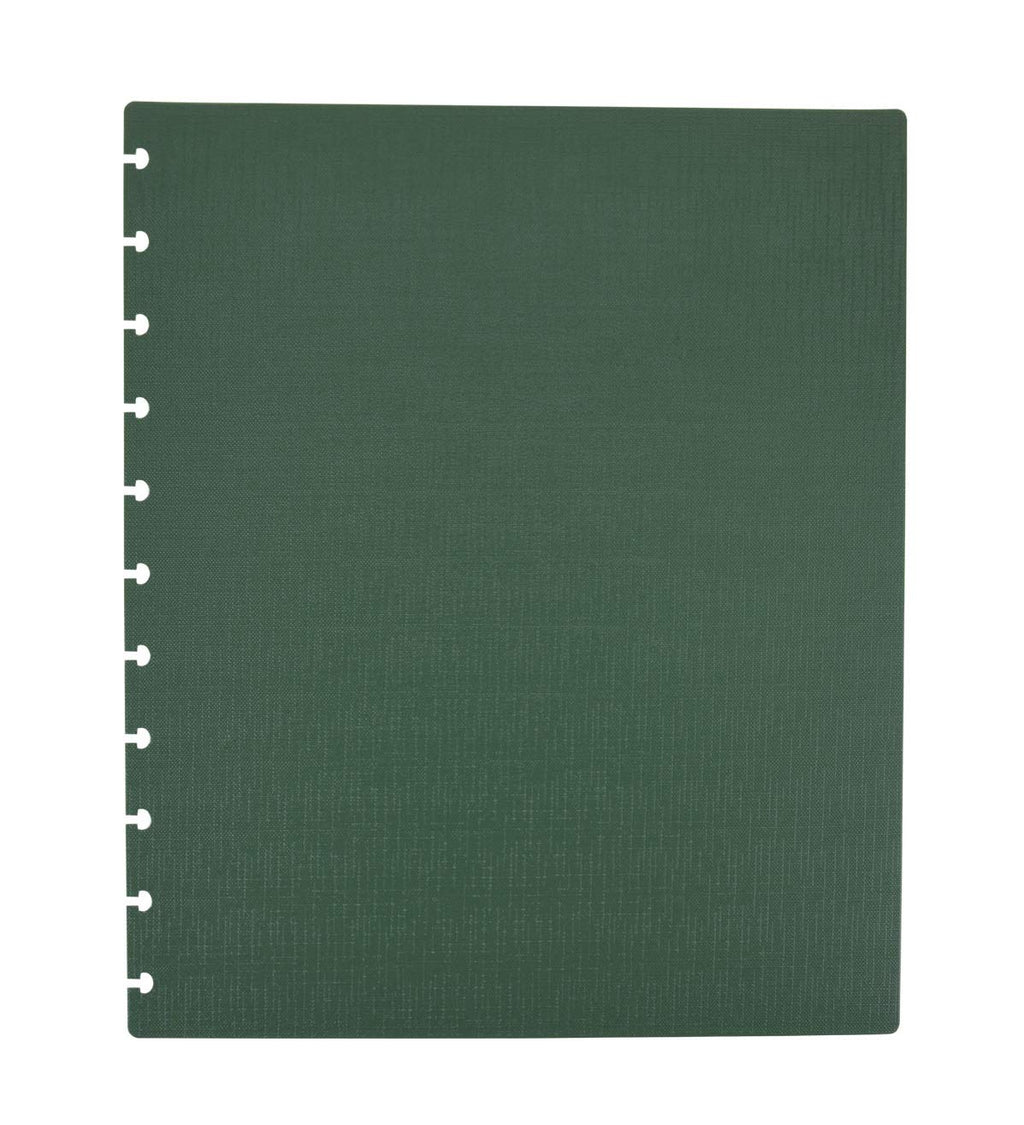 Talia Discbound Notebooks, Planner, Customizable, (Green Olive W/Green Olive Discs, Junior (5.5In X 8.5In))