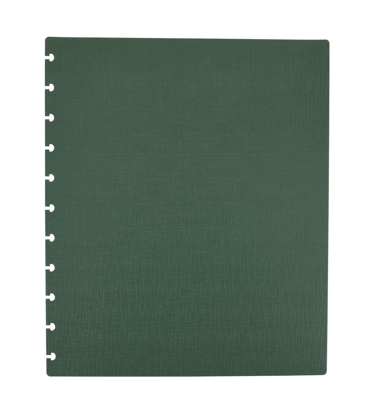 Talia Discbound Notebooks, Planner, Customizable, (Green Olive W/Green Olive Discs, Letter (8.5In X 11In))