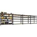 Primezone 4 Pack Heavy Duty Storage Shelves - 47' W X 18' D X 71' H 5 Tier Adjustable Garage Storage Shelving, Metal Storage Utility Rack Shelf Unit For Warehouse Pantry Closet Kitchen, Black