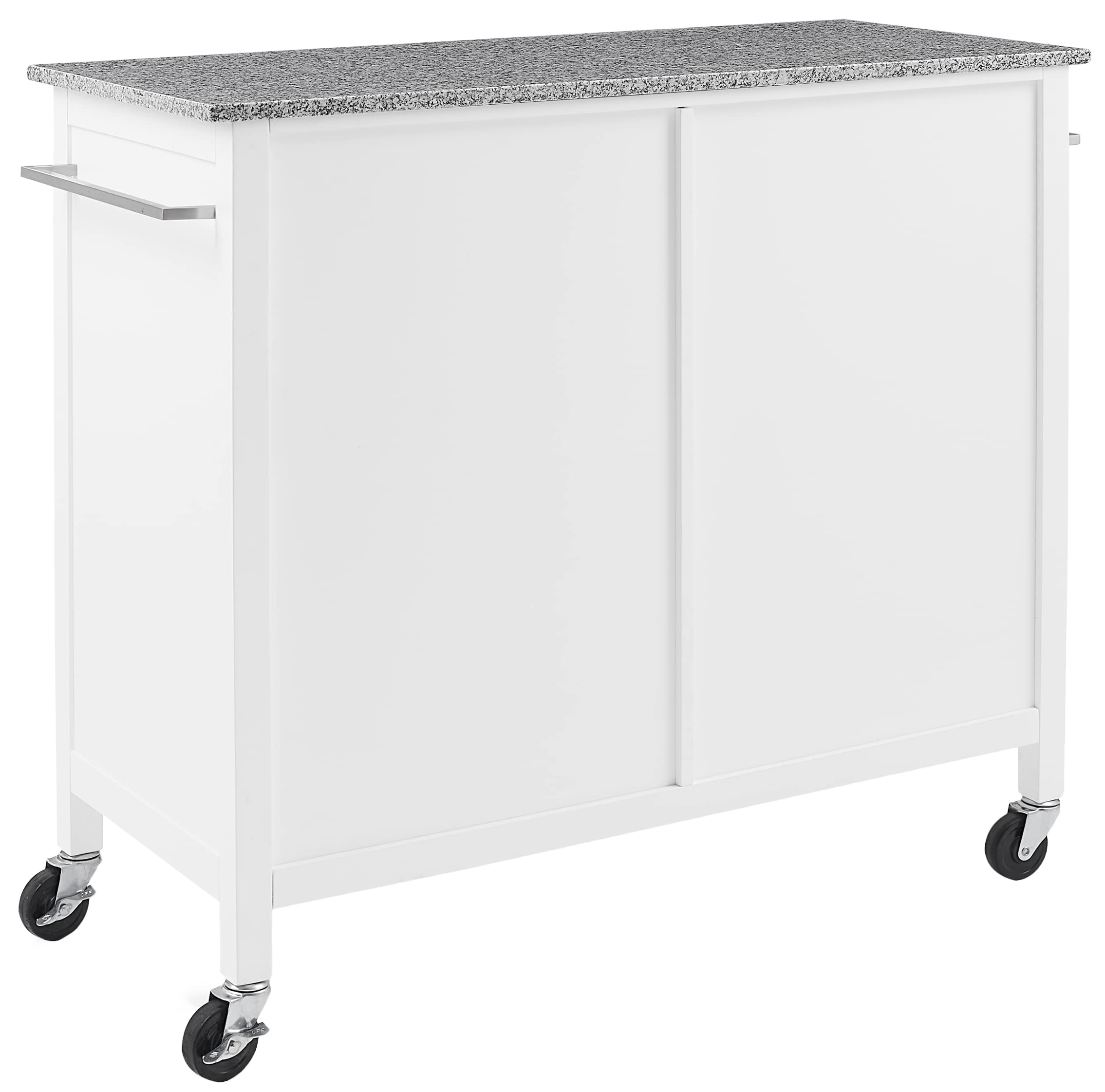 Crosley Furniture Cambridge Granite Top Rolling Kitchen Island - Thumbnail 2