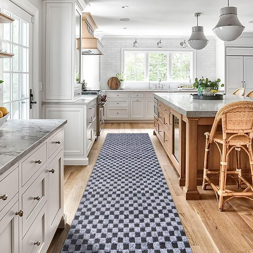 Gotohipi Runner Rug 4'x17'Indoor Outdoor Utility Carpet,Area Rugs with Non Slip Rubber Backing for Hallway Kitchen Entryway Balc