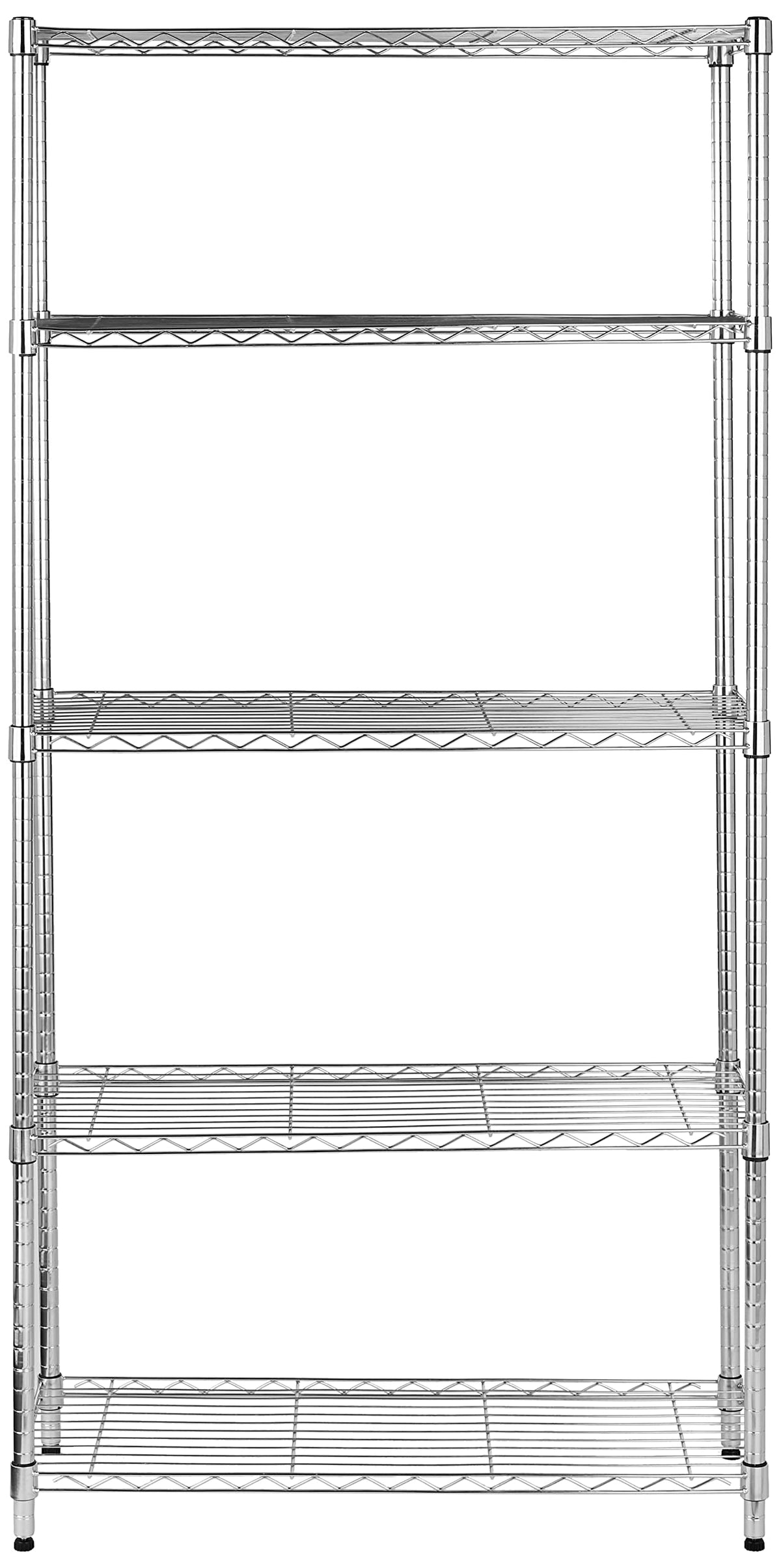 Amazon Basics 5-Shelf Adjustable, Heavy Duty Wide Storage Shelving Unit (350 lbs Loading Capacity per Shelf), Steel Organizer Wi