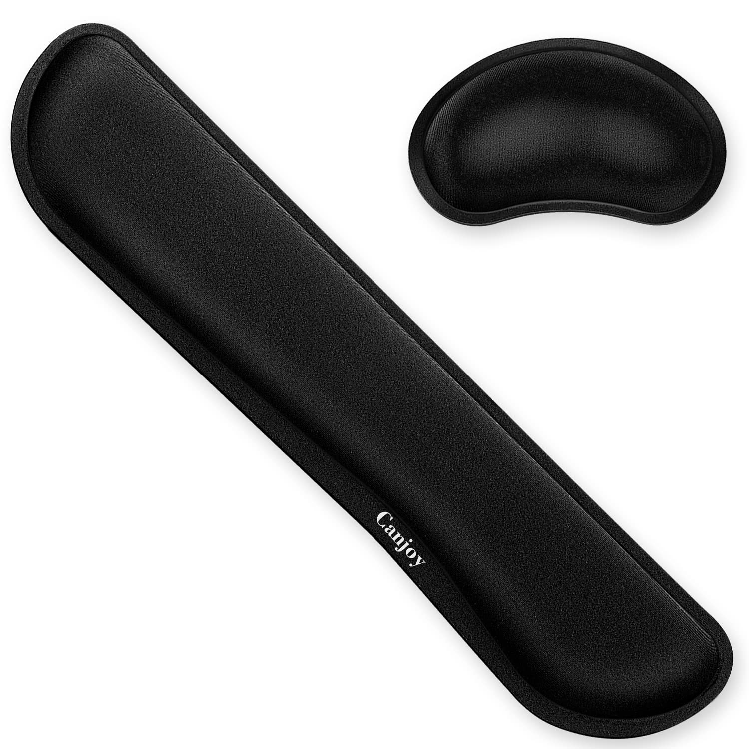 Canjoy Keyboard Wrist Rest Pad, Ergonomic Wrist Rest Cushion Support Pad, Easy Typing Pain Relief For Computer, Laptop Cushion W