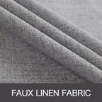 Miulee Linen Blackout Curtains And Drapes 100% Room Darken Thermal Insulated Grommet Window Panels With Coating 2 Pcs W 42 X L 84 Inches Grey