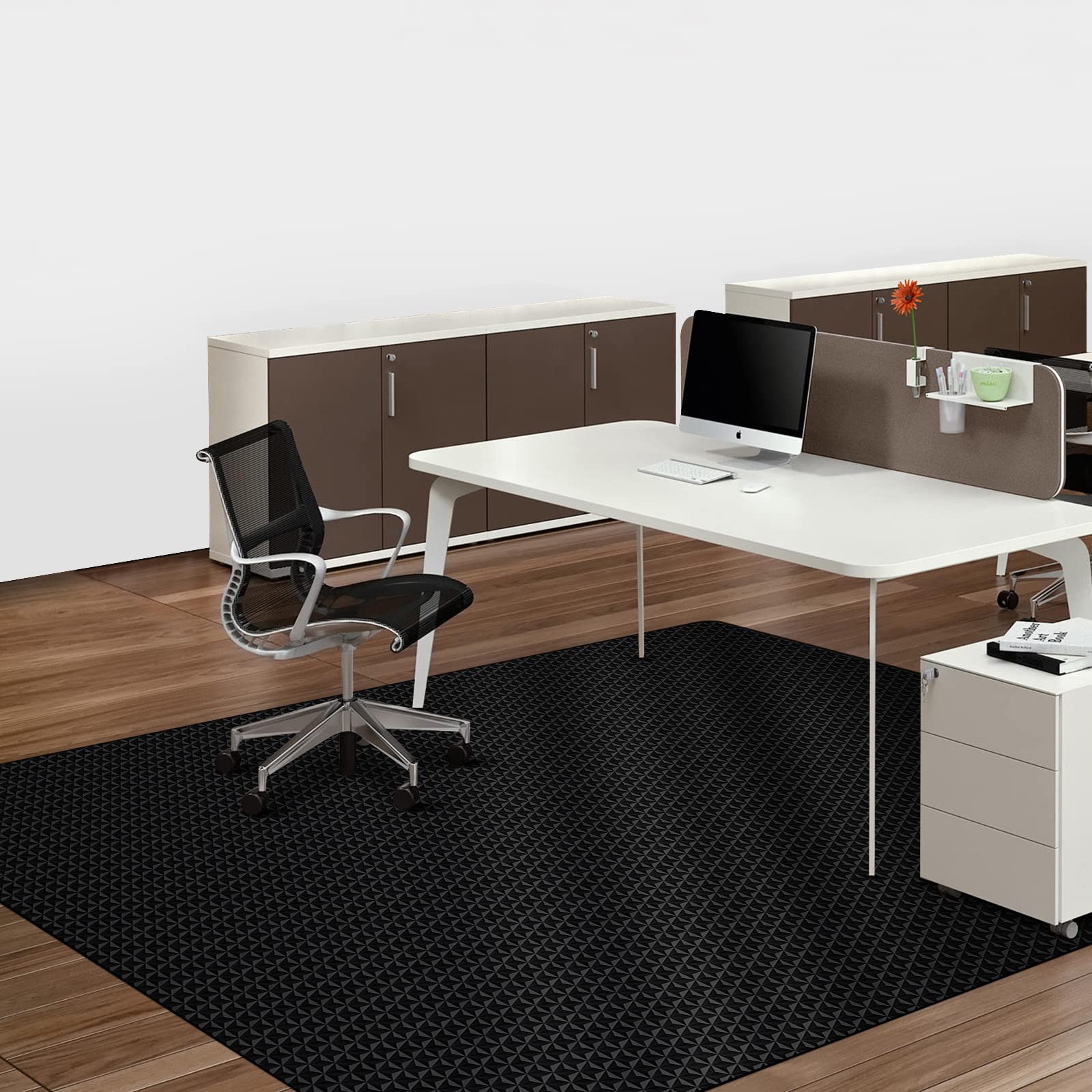 Sallous Vinyl Mat, 75'X60' Chair Mat For Hard Floor, Large Chair Mat For Hardwood Floor, Floor Protector Rolling Computer Desk