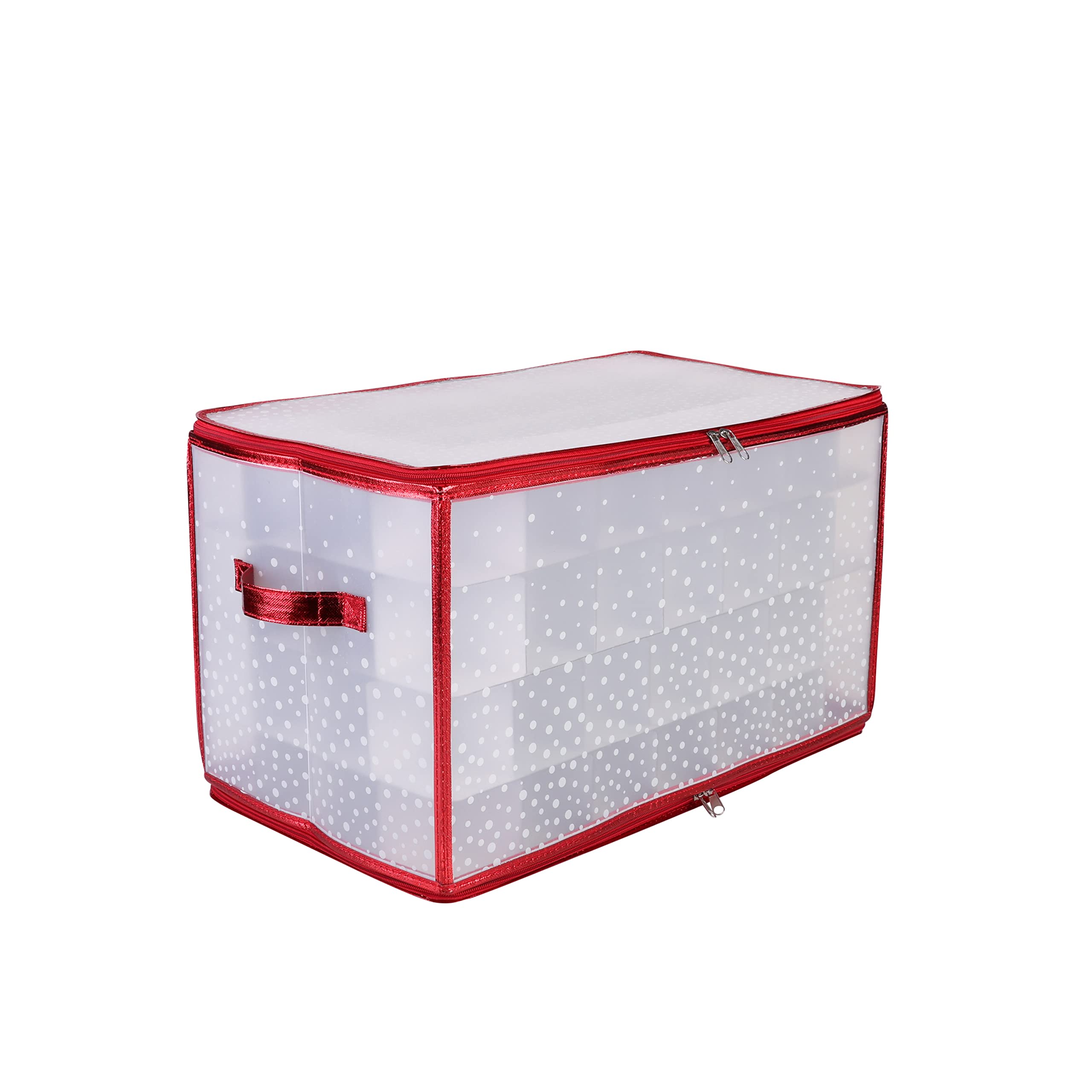Simplify Organizer Container, Holds Total Of 448 Amongst 4 Bags, 2.5    Slots, Durable, See Through For Easy Viewing Ornament St
