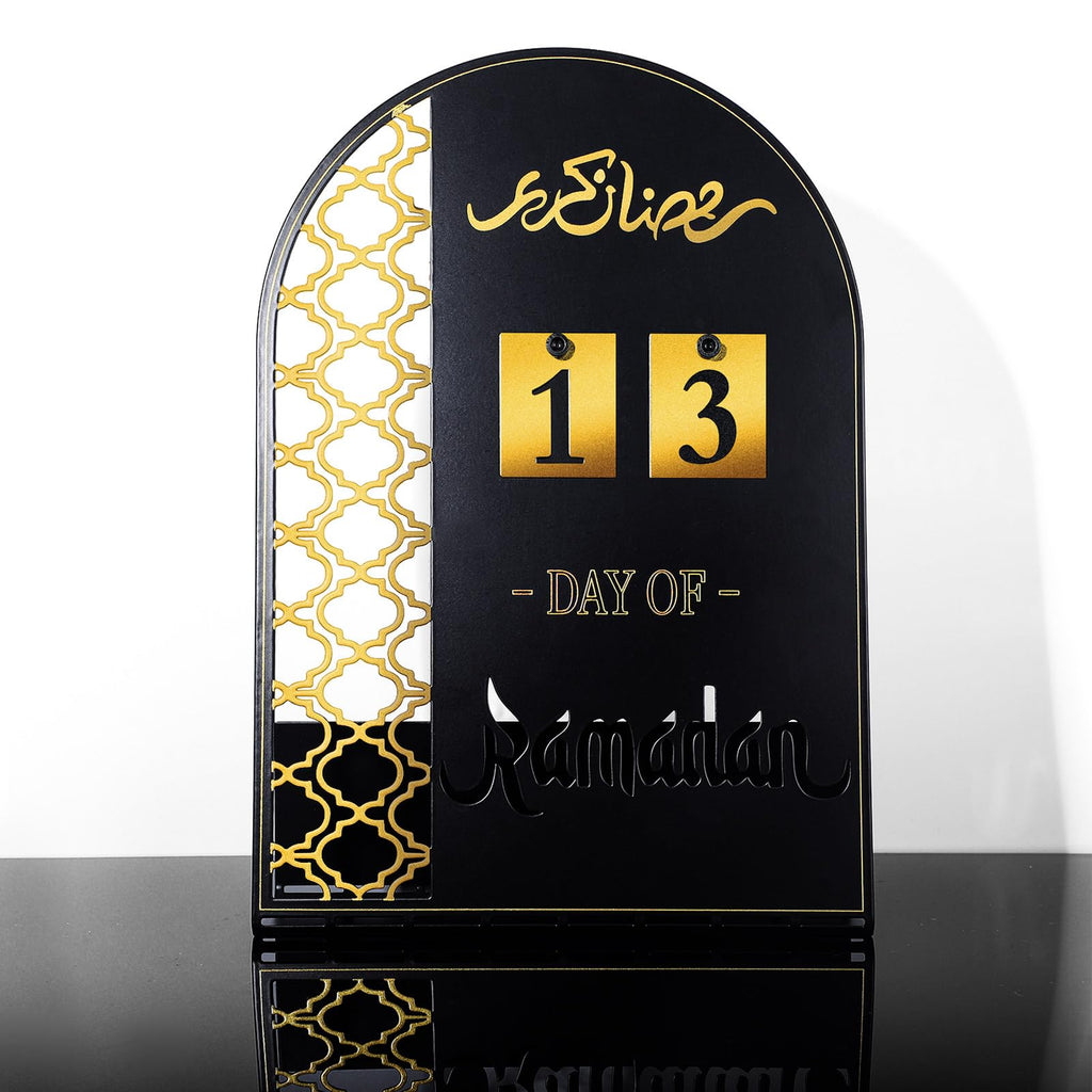 Chiisong Metal Ramadan Calendar Til Eid Decorations for Home 30 Days Ramadan Mubarak Countdown Calendar Eid Al Fitr Good Deeds M