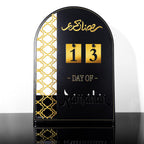Chiisong Metal Ramadan Calendar Til Eid Decorations for Home 30 Days Ramadan Mubarak Countdown Calendar Eid Al Fitr Good Deeds M