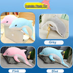 Dolphin Stuffed Animals Plush Pillow Super Soft Sea Animal Plush Toys Dolls For Boys Girls Sleeping Cushion Gift (50Cm/19.68In,