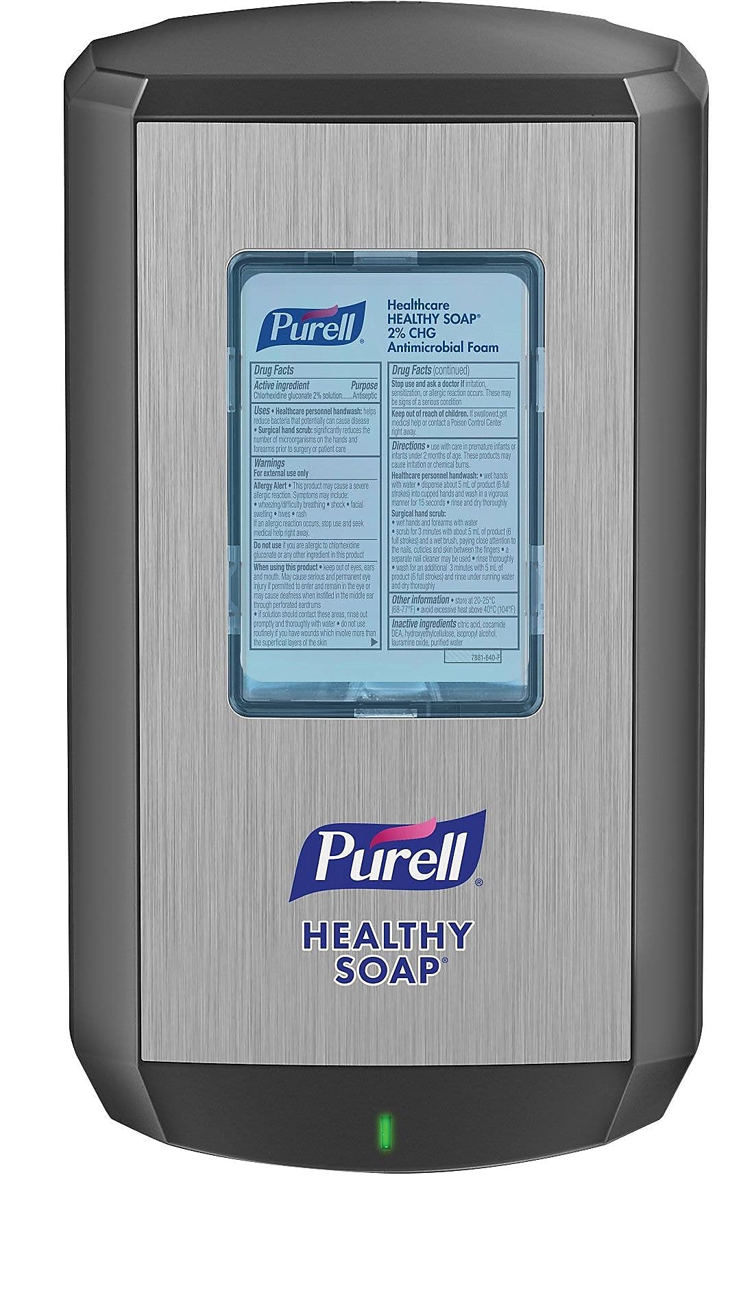 PURELL CS8 Automatic Hand Soap Dispenser, Graphite, for 1200 mL PURELL CS8 Soap Refills (Pack of 1) - 7834-01 - Manufactured by GOJO, Inc.