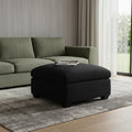 32 Black Velvet Ottoman