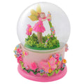 Elanze Designs Magical Fairy in Rotating Garden 100MM Sturdy Wind Up Musical Glitter Water Snow Globe Tabletop Dresser Figurine 