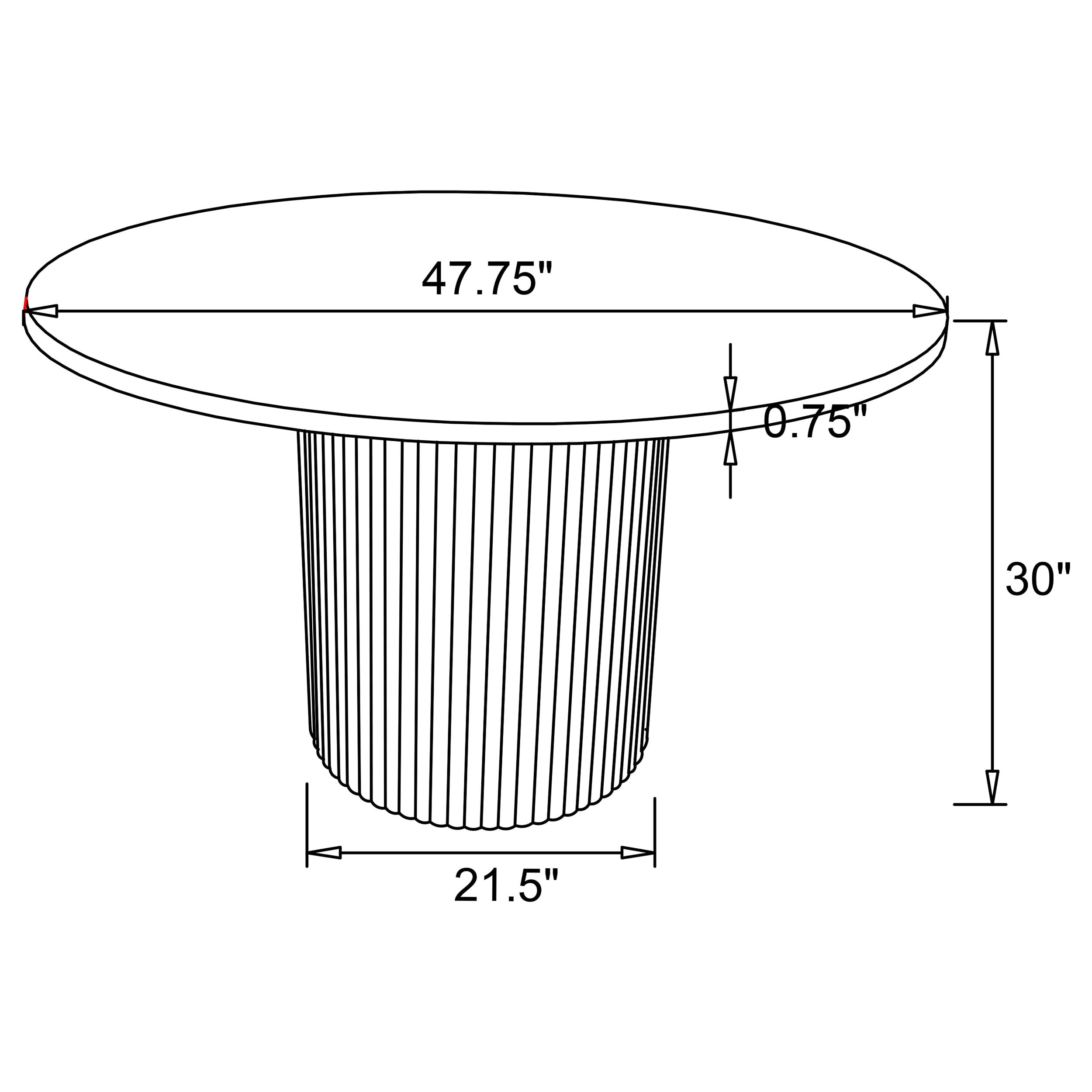 Coaster Home Furnishings Bradbury Round 48-Inch Wood Top Dining Table Natural