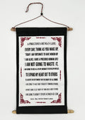 DharmaObjects Dalai Lama Quotes ~ Natural Wooden ~ A Precious Human Life ~ Inspirational Message Wall Decor Hanging (Precious Hu