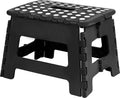 Utopia Home Folding Step Stool  (Pack Of 1) Foot Stool With 9 Inch Height  Holds Up To 300 Lbs  Lightweight Plastic Foldable