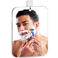 quegau Shatterproof Shower Mirror for Shaving with Hook (Large 8x10.7 inch) 40% Cheaper Than The Original,Unbreakable Deluxe Ple