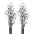 Royal Imports Sparkle Glitter Curly Ting Ting Branches Vase Filler for Wedding, Holiday & Home Decoration, 26   , 75 Stems - Sil