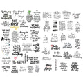 Seasonstorm Black Chat Word Small Talk Bless Saying Kawaii Aesthetic Happy Planner Diary Journal Stationery Scrapbooking Sticker