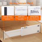 Lifewit 5 Pack Drawer Dividers Plastic 4'' High, 11-17'' Adjustable Drawer Organizers For Clothes, Expandable Dresser Separators