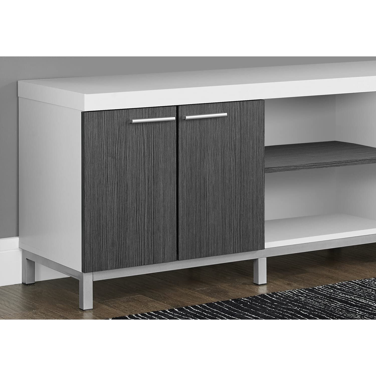 Monarch Specialties Tv Stand - 60' L/White/Grey