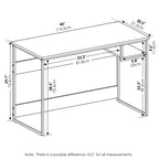 Furinno Moretti Lifestyle Study Desk, 45 Inches, French Oak Grey
