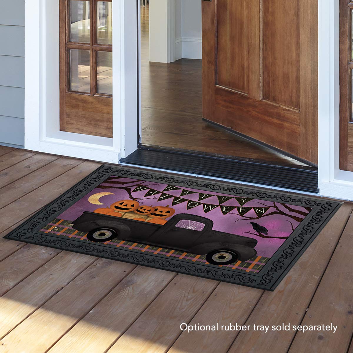Briarwood Lane Halloween Truck Doormat Jack O'Lanterns Indoor/Outdoor 30' X 18'