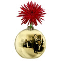 Skywin Convex Mirror Vase Gold Cubicle Decorations With Flower - 4' X 4' Cubicle Mirror, Desk Mirror To See Behind You - Aesth