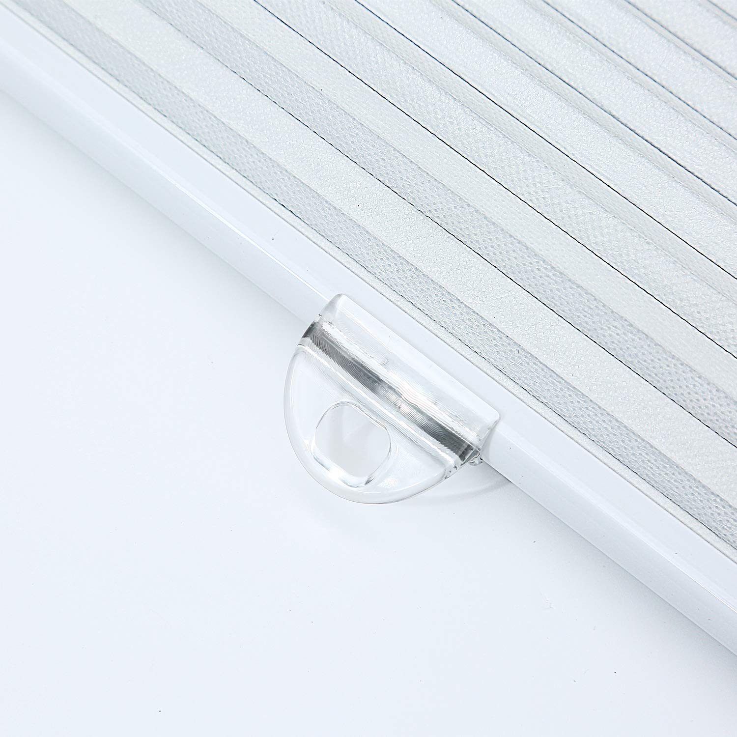 Cellular Shades Cordless Blackout Honeycomb Blinds Fabric Window Shades White(Blackout), 24'' W X 64'' H