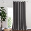 NICETOWN Blackout Sliding Glass Door Curtain 144 inches Long, Grommet Thermal Insulated Light & Heat Blocking Curtain & Drape Wi
