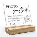 ANIANG Photo Guest Book Sign, Wedding Decor, Acrylic Wedding Signs, Guest Book Signs forWedding, WeddingGuest Books SignAcrylic 